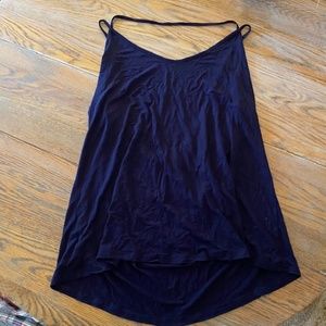 TOBRIEF XXL Dak. Blue knit tank top/95%cotton